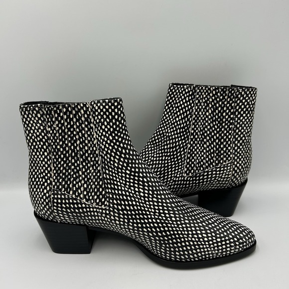 Rag & Bone Rover Black and White Chelsea Boot EU37/US 6.5 City Boho - Picture 7 of 9